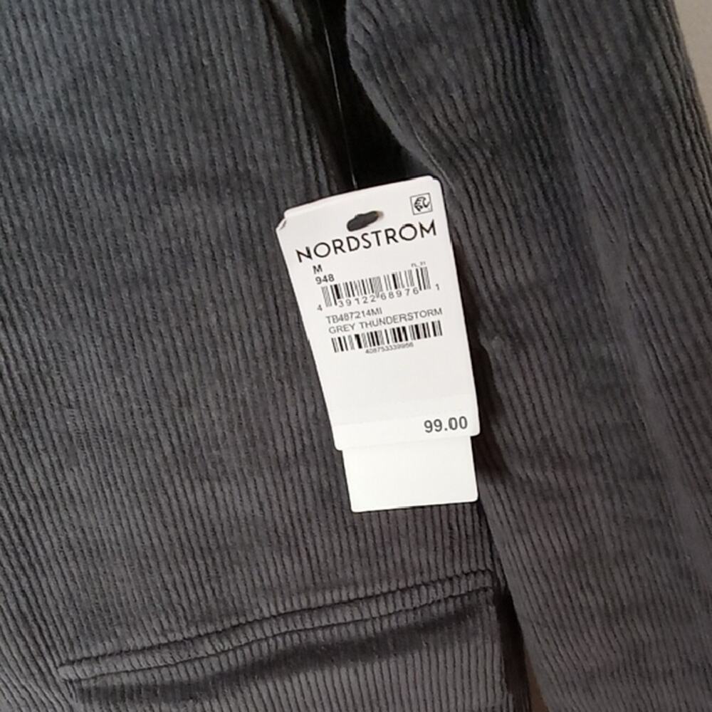 Treasure & Bond Women's Size Medium Charcoal Corduroy Blazer. Academia, Office - Picture 3 of 9